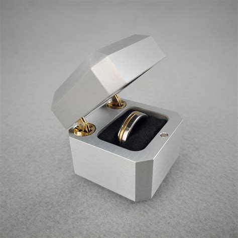 fabulous custom solid metal engagement ring box qk71|DPCustoms Mini Cube Solid Metal Engagement Ring Box.